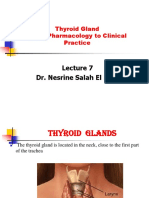 Dr. Nesrine Salah El Dine: Thyroid Gland From Pharmacology To Clinical Practice
