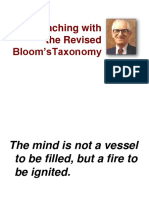 Teaching With Bloom's Taxonomy