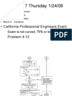 Lecture 7 Thursday 1/24/08: - California Professional Engineers Exam Problem 4-12