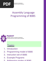 Assembly Language Programming of 8085: Philippine College of Science & Technology