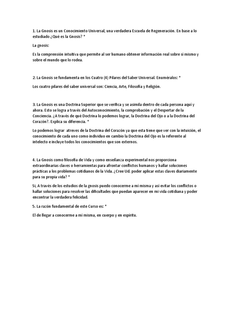 Claves de la Gnosis para el Autoconocimiento | PDF | Relaciones ...