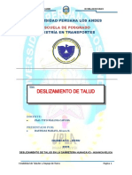 Deslizamiento de Talud - Bastidas Maravi Alvaro N.