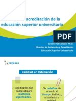 Modelo de Acreditación de La Educación Superior Universitaria Sandro Paz