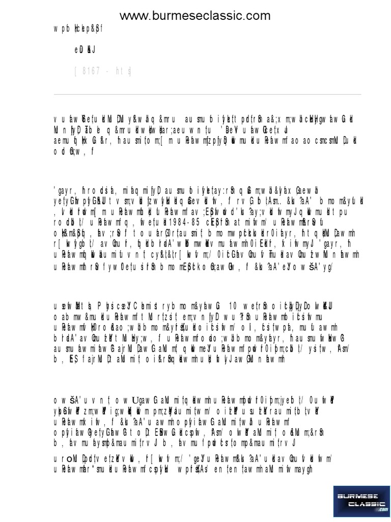 Burmese Classic Literature Insights | PDF | Nature | Teaching Mathematics
