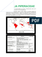 FAMILIA PIPERACEAE, Descripciones Generales, Usos.