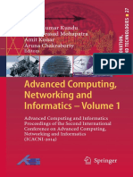 Advanced Computing, Networking and Informatics - Volume 1