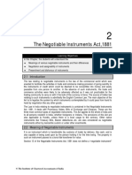 The Negotiable Instruments Act, 1881: Learning Objectives