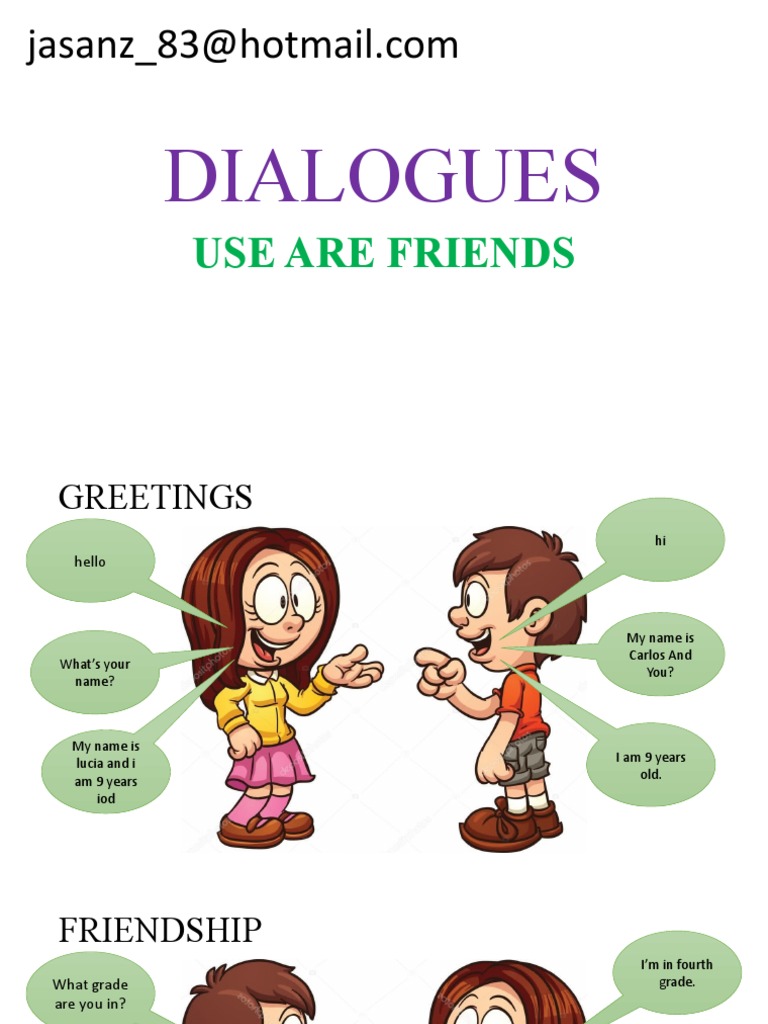 Kids' Dialogue on Friendship | PDF | Wellness
