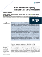 Vías de Señalización Relacionadas Con Los Tejidos Asociadas Con La Infección y Transmisión Del SARS-CoV-2