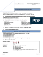 Methanol SDS 2016 - Spanish