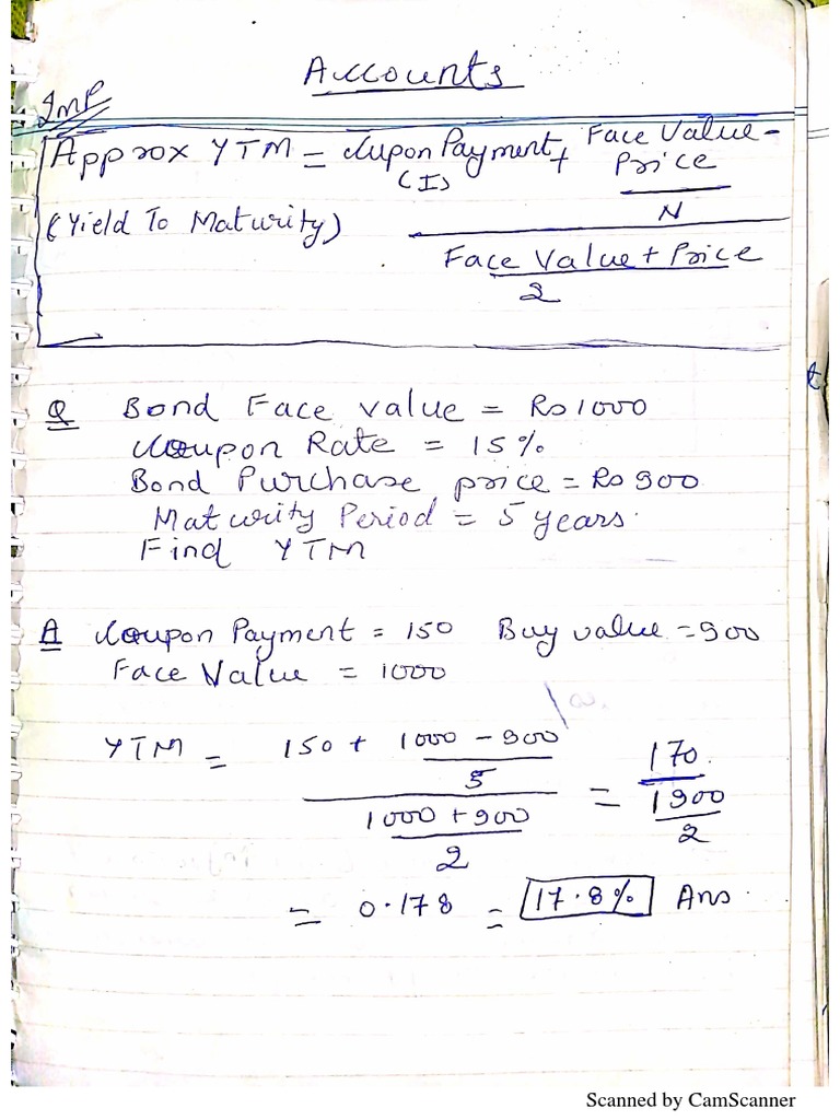Accounts Notes Handwritten PDF | PDF
