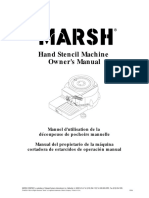 Maquina Stencil Manual MARSH