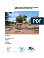 A Study To Upscaling of The Principle and Sediment Transport Processes Behind Sand Storage Dams Kitui District Kenya