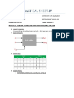 Practical Sheet-Iv: Practical 4:design 3-Variable Function Using Multiplexer