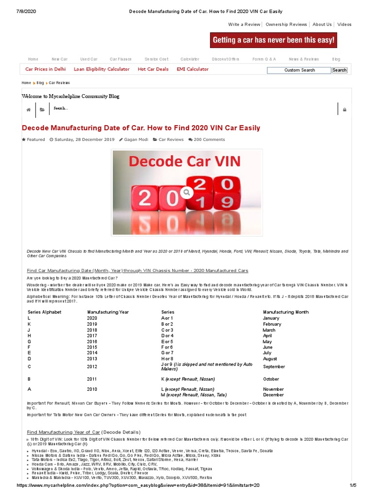 11 digit ford vin decoder on Decode Manufacturing Date Of Car How To Find 2020 Vin Car Easily Pdf Front Wheel Drive Vehicles Vehicle Technology