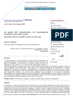 La Teoría Del Conocimiento en Investigación Científica - Una Visión Actual