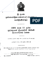 Act 11 of 1981 Sri Lanka Registration of People Act