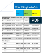 2020 2021 Registration Dates