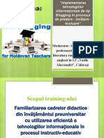 prezentarea training