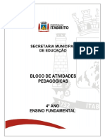 Atividades Pedagógicas 4º Ano