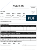 Application Form Provided by Jobsalert - PK Application Form Provided by Jobsalert - PK