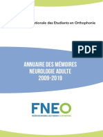 Neurologie-Adulte Des Mémoire