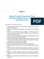 Option Pricing in Continuous-Time: The Black-Scholes-Merton Theory and Its Extensions