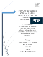 Clasificación y Terminología de Los Disturbios Eléctricos