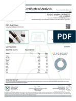 Certi Cate of Analysis: Life Therapeutics Sample: 1911HGL0420.1300