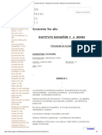 Economía 5to Año - Programas de Examen y Mesas de Examenes Febrero 2011 PDF