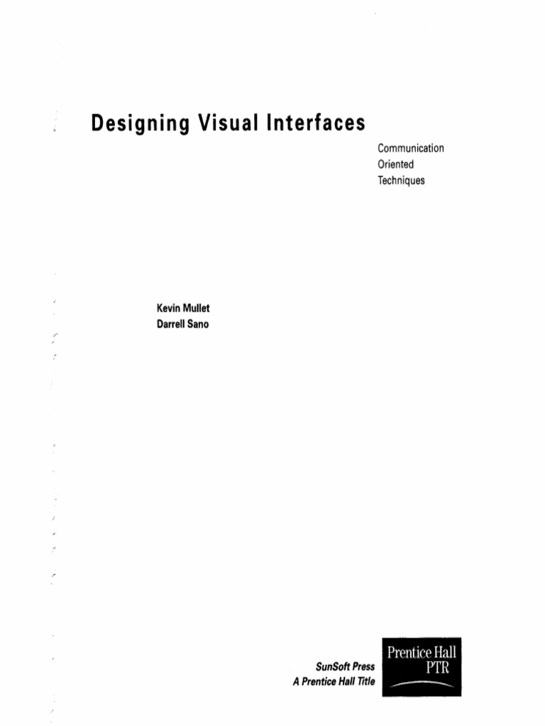 Designing Visual Interfaces Communication Oriented Techniques PDF | PDF