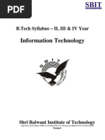 B.Tech MDU Syllabus (IT)