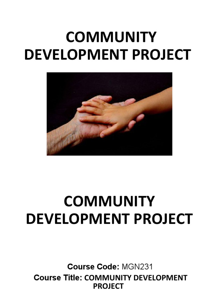Community Developement Project | PDF | Non Governmental Organization ...