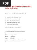 Working With PowerCenter Repository Using Shell Script