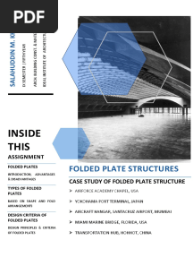 Folded Plate Structures - Salahuddin
