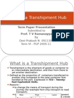 India As A Transhipment Hub - TPPM
