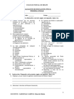 EVALUACIÓN DE EDUCACIÓN CÍVICA 5to