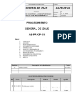 AS-PR-OP-03 REV.B Procedimiento General de Izaje