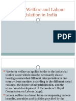 Labour Welfare and Labour Legislation in India