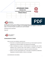 Atividade Final de Modulo I 1°sem 201