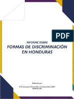 Informe Sobre Formas de Discriminación en Honduras