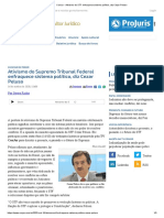 ConJur - Ativismo Do STF Enfraquece Sistema Político, Diz Cezar Peluso PDF