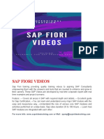 Sap Fiori Videos