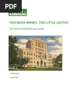 Too Much Money, Too Little Justice:: The Potter County Misdemeanor System