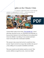 Brief Thoughts On Climate Crisis