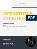 Operations Excellence: As Proposed by RGA