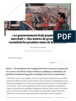 « Le gouvernement était paumé, rien ne marchait » _ des maires de grandes villes racontent les premiers mois de la pandémie