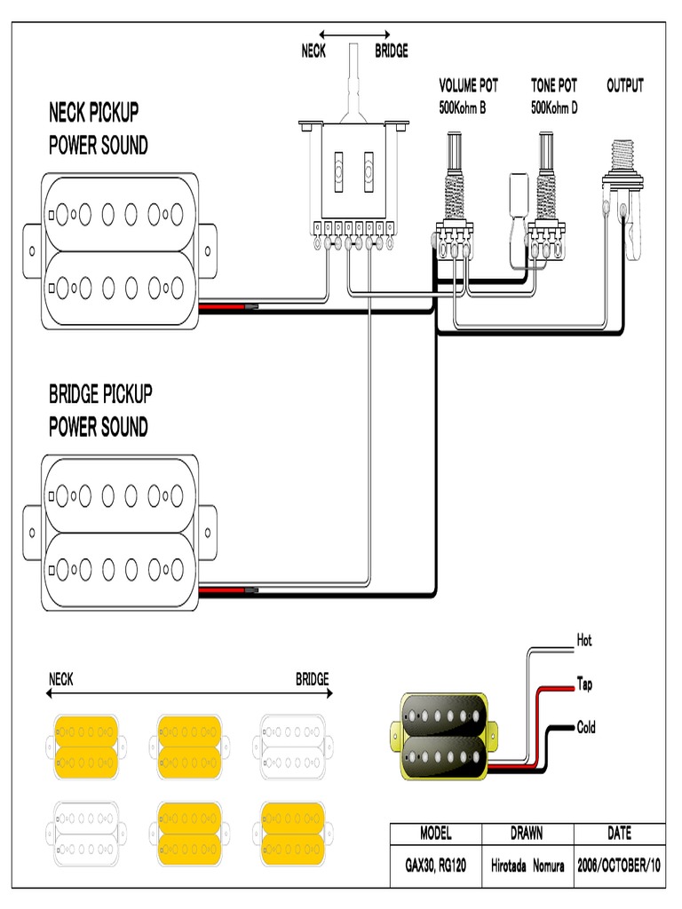 Ibanez RG120 Wiring Diagram | PDF