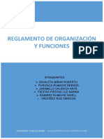 Reglamento de Organización y Funciones