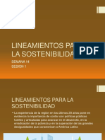 Semana 14 Sesion 1 Lineamientos para La Sostenibilidad PDF